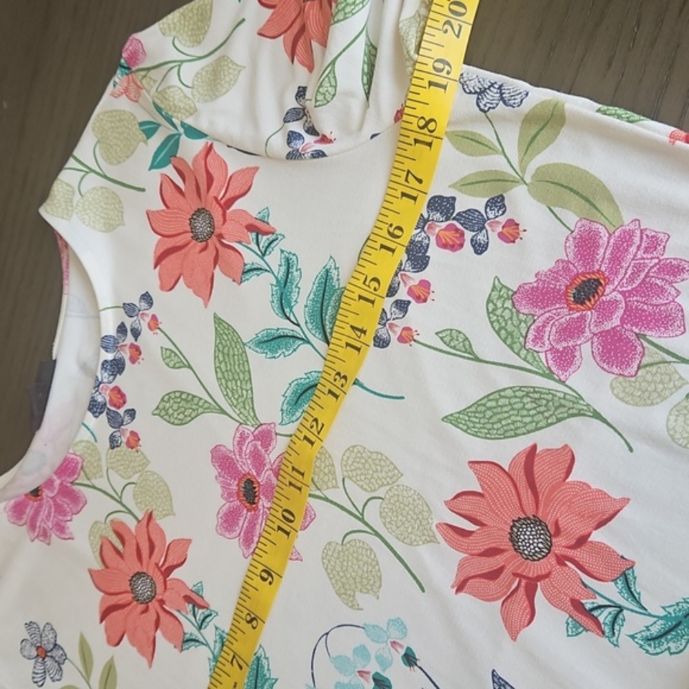 J.Jill Floral Print Lightweight Dress Sz M - Picture 7 of 12